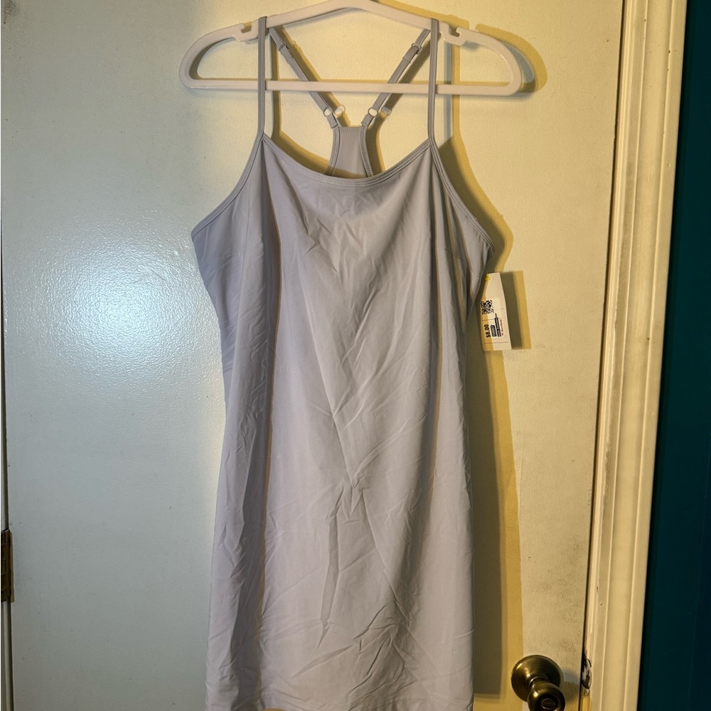 all in motion Light Lavender Backless Slip Dress